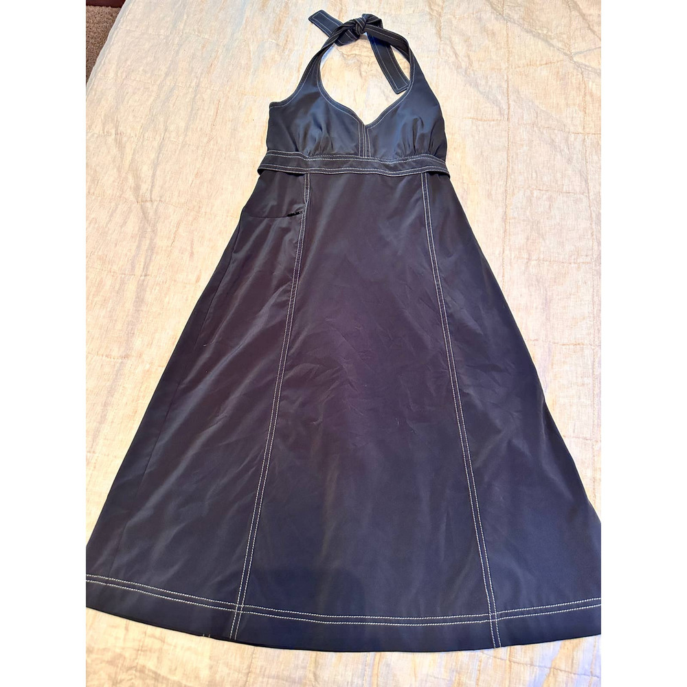 Athleta Black Halter Dress